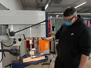 Schutzbrillen im Einsatz